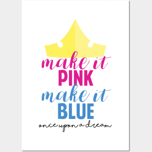 Make it Pink, Make it Blue Sleeping Beauty Inspired Once Upon a Dream Posters and Art